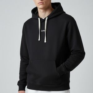 Chubbies Black Hoodie with White Accents
